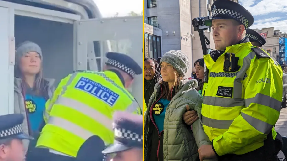 Greta Thunberg arrested at protest in London JOE.co.uk