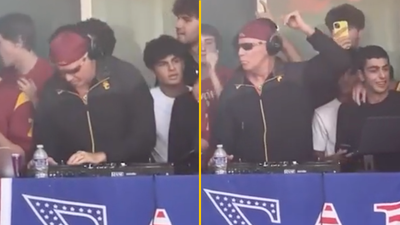 Will Ferrell seen DJing at American frat party