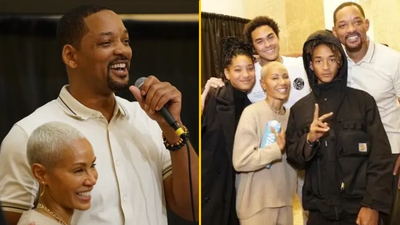 Will Smith surprises Jada Pinkett Smith onstage to declare his love for her