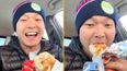Delivery driver divides opinion after eating customer’s food who didn’t tip