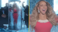 Mariah Carey thaws from giant ice block in annual pre-Christmas money-grab