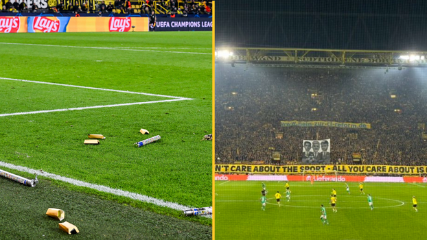 Borussia Dortmund fans banner
