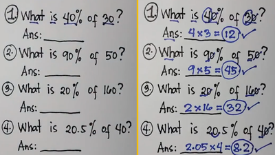 ‘Perfect’ method to solve percentages is blowing people’s minds