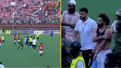 Mo Salah targeted by pitch invaders in Egypt vs Sierra Leone