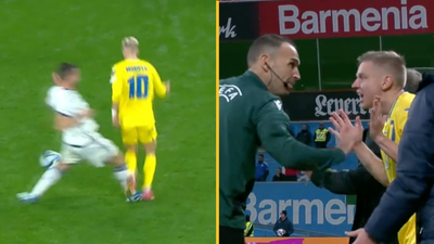 Ukraine denied stonewall penalty in 93rd minute