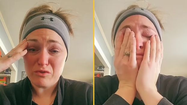 Mum breaks down in tears over living 'paycheck-to-paycheck' despite good wage