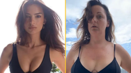 Emily Ratajkowski asks comedian to stop mimicking her photos