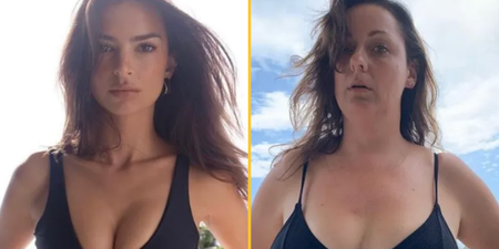 Emily Ratajkowski asks comedian to stop mimicking her photos