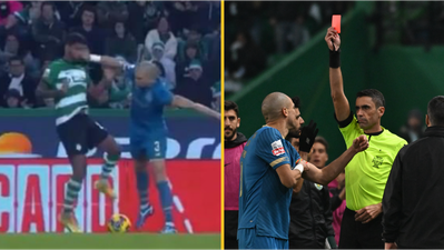 Pepe sent off for 16th time in his career during Porto vs Sporting
