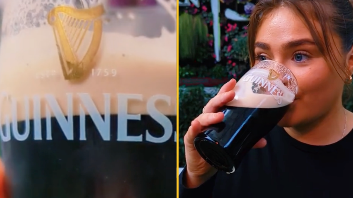 Irish pub offering free pints of Guinness if you can split the G JOE.co.uk