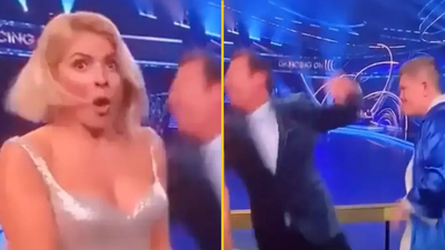 Stephen Mulhern responds after Ricky Hatton ‘knocks him out’ live on Dancing on Ice