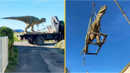 Dad accidentally orders 20ft dinosaur for son
