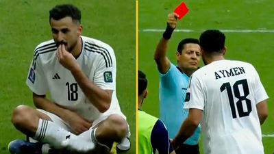 Iraqi player sent off for ‘over-celebrating’ in Asian Cup before they concede two goals to lose