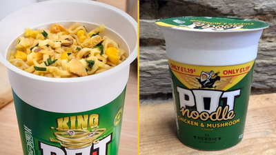 Pot Noodle has controversial advice on how to eat Chicken and Mushroom flavour