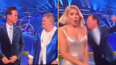Stephen Mulhern floored by Ricky Hatton punch on Dancing on Ice debut