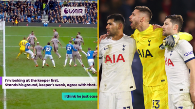 VAR official picked up on Ref Mic calling out “weak” Tottenham player