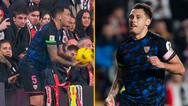 Sevilla star poked in the bum by fan during game