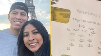Man takes off $1 from fiancee’s Valentine’s Day gift every time she shouts at him