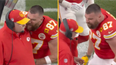 Travis Kelce responds to brutal footage of him pushing Kansas City Chiefs coach Andy Reid