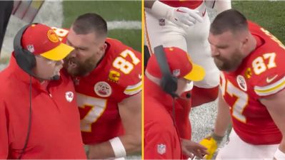 Travis Kelce responds to brutal footage of him pushing Kansas City Chiefs coach Andy Reid