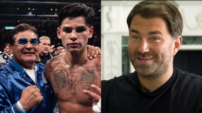 Eddie Hearn and Ryan Garcia’s father clash after Devin Haney defeat