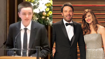 Ben Affleck and Jennifer Garner’s child introduces their new name at grandad’s funeral