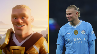 Erling Haaland invites players to steal his gold on Clash of Clans
