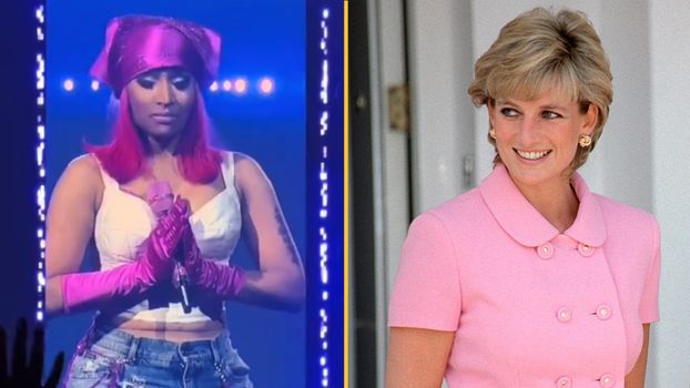 nicki minaj holds moment's silence for princess diana