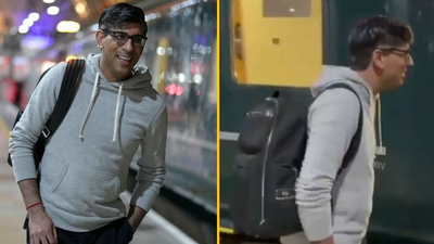 Rishi Sunak wears £750 backpack on visit to one of poorest areas of the country