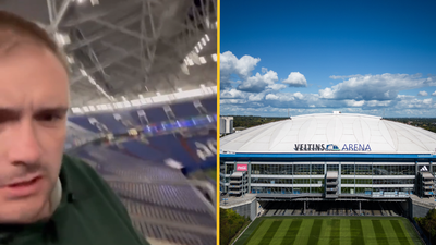 England fan falls asleep inside Veltins Arena and wakes up at 4am in an empty stadium