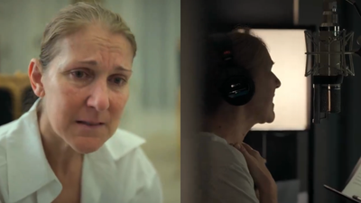 Celine Dion cries as she videos herself trying to sing