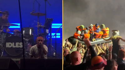 IDLES praised for ‘legendary’ Glasto set where they led ‘f*** the King’ chant