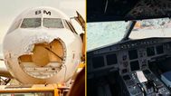 Pilots praised after guiding plane ‘blind’ through hail storm