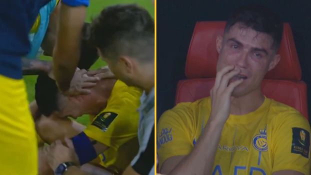 ronaldo in tears