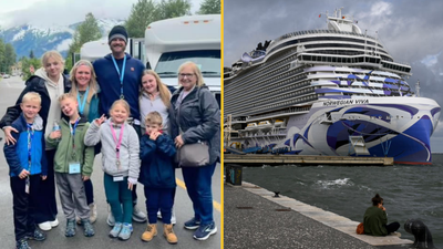 Family of nine stranded in remote area of Alaska after cruise leaves without them