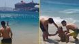 Captain arrested after ship swell injures tourists on Mykonos beach