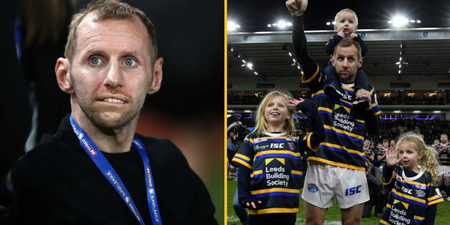 Hundreds of mourners line the streets to pay respects to Rob Burrow