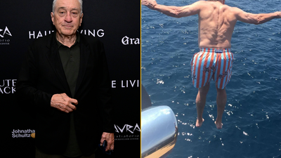 Robert De Niro celebrates his 81st birthday by leaping off yacht