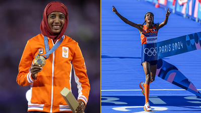 Dutch Olympian dons hijab to collect gold medal in ‘powerful’ moment