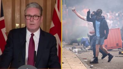 Keir Starmer condemns ‘far-right thuggery’ as violent protests take place across UK