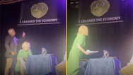 Liz Truss storms off stage as she becomes latest victim of Led By Donkeys stunt