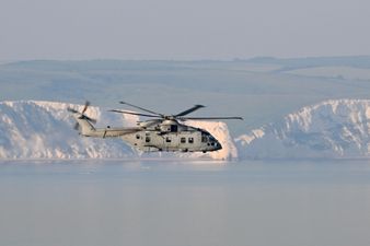 One dead after Royal Navy helicopter ditches in Channel