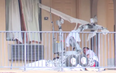 The moment police robot tear-gasses man and runs him over