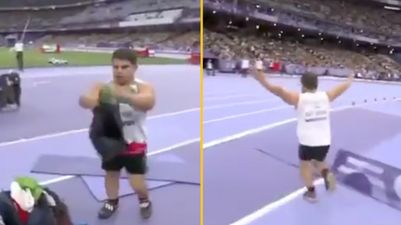 Paralympic athlete stripped of gold medal for banned gesture and flag