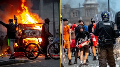 Teenager involved in far-right riots avoids prosecution due to telling off he received from his parents