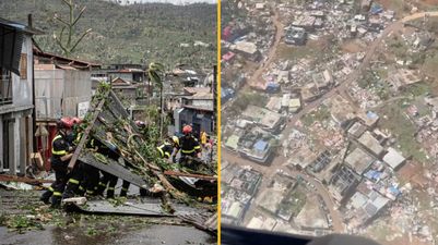 ‘Close to 1,000’ feared dead after huge cyclone hits French island