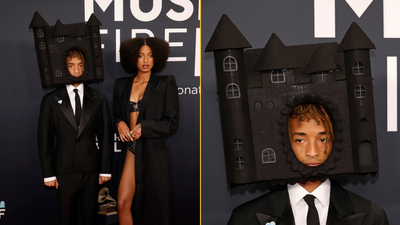 Jaden Smith goes to the Grammys wearing a castle on his head