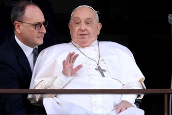 Pope Francis makes first appearance in weeks following serious illness