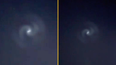 Glowing spiral orb spotted in UK night sky leaving Brits baffled