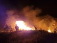 Huge blaze breaks out near UK beauty spot as Met Office issue wildfire warning